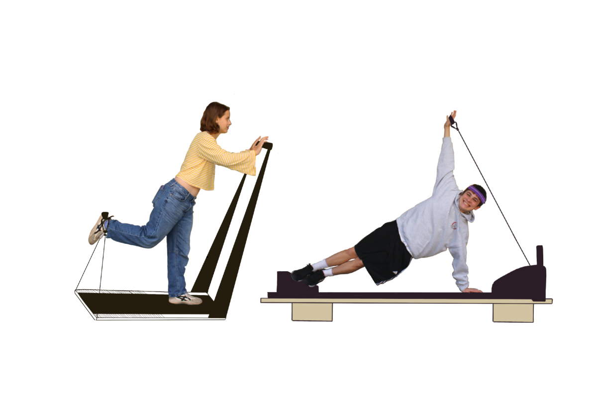 The Oracle staffers Ezra and Noa stretch their limits at Pilates