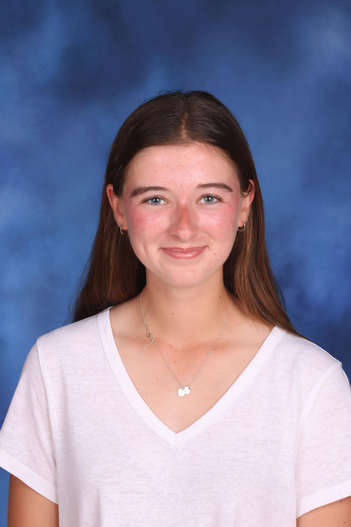 Varsity softball player Violet Hayes, 12